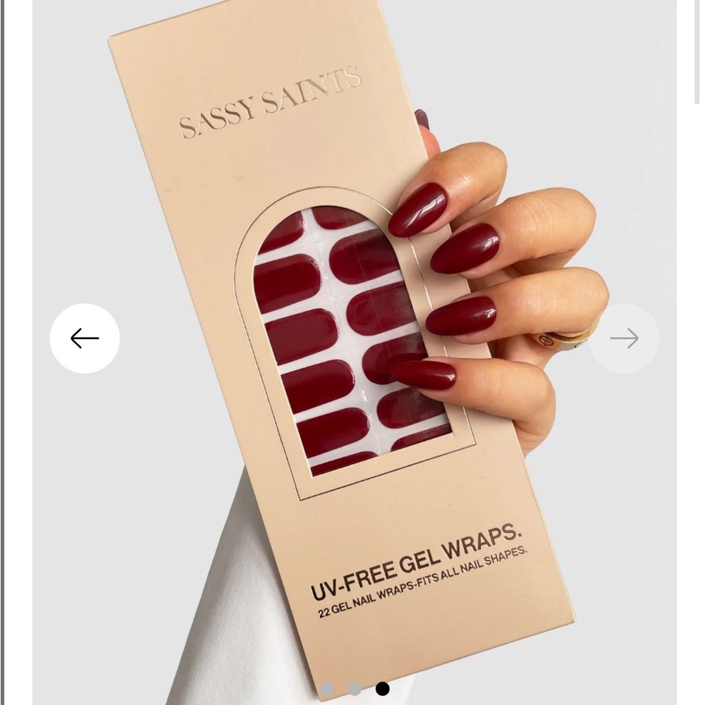 New sassy saints gel nail wraps Nonsmoking pet free home.  Rouge luxe